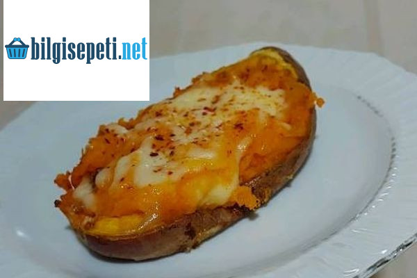 Fırında Kaşarlı Tatlı Patates