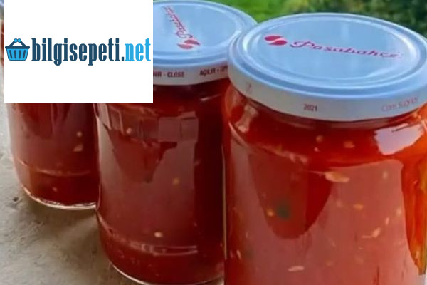 Kışlık Kapya Biberli Domates Sosu (Kahvaltılık Ve Et Yemekleri)